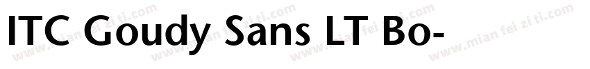 ITC Goudy Sans LT Bo字体转换